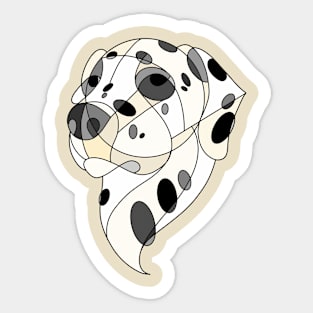 Cubistic dogs Sticker